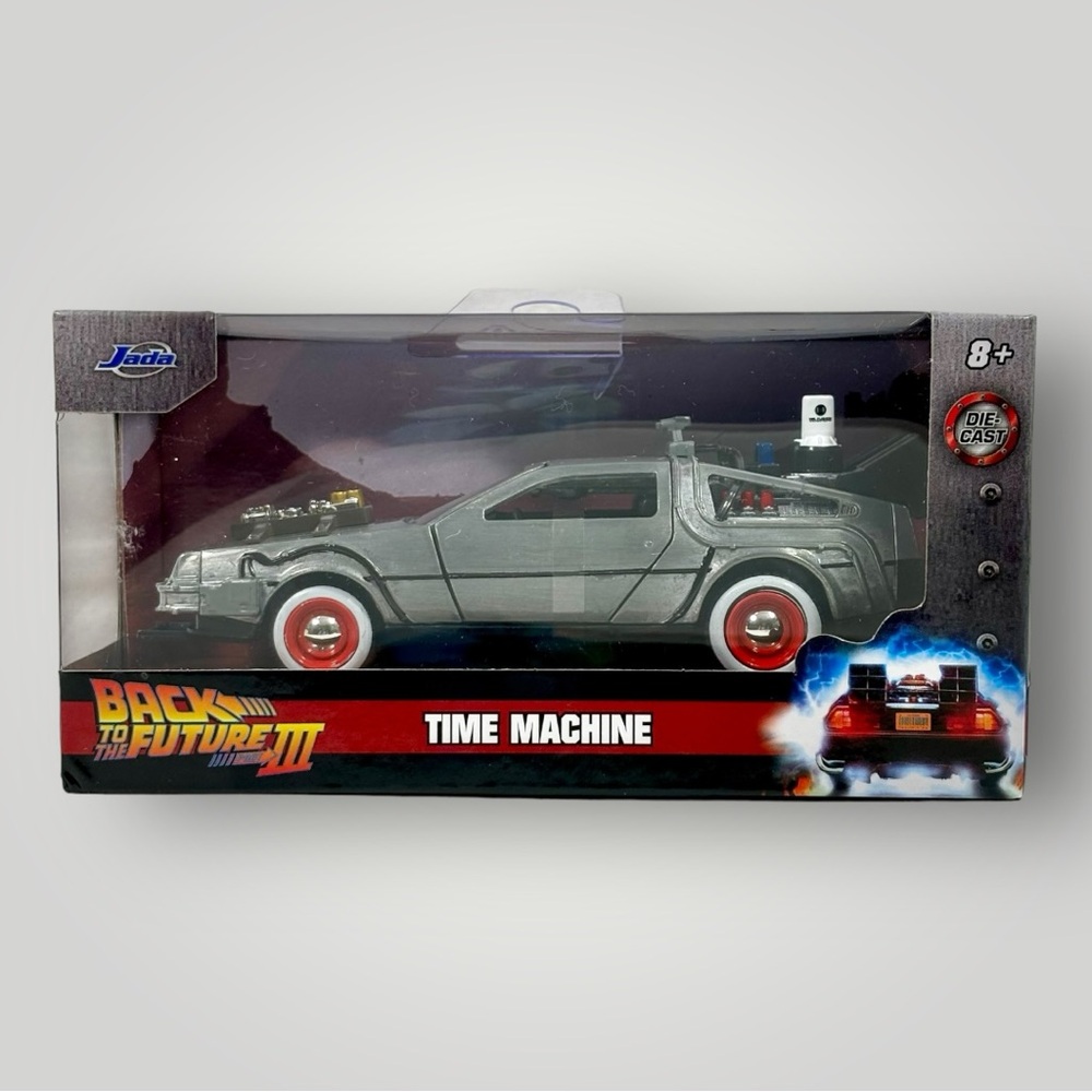 Back To The Future 2 Delorean Diecast 1:32 Jada Toys Hollywood Rides